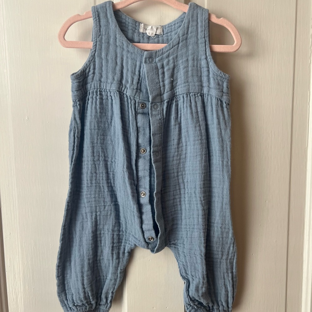 Angel Dear Cornflower Blue Romper